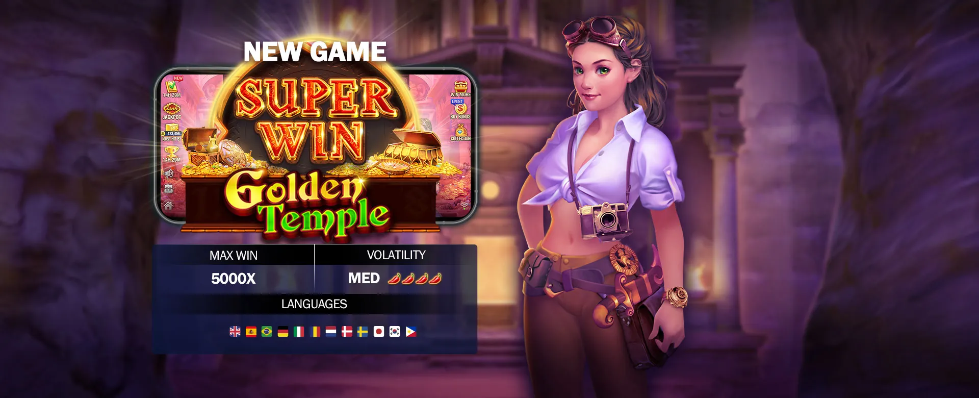 Wild Bounty Nustar Slot Game Banner